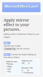 Mobile Screenshot of mirroreffect.net